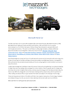 Microsoft Patrol Car