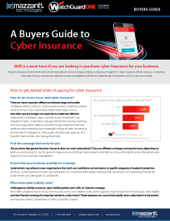 Buyers Guide to Cyber Insurance