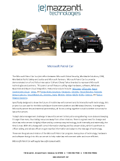 Microsoft Patrol Car Microsoft Patrol Car